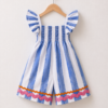 Azure Stripe Kids’ Romper