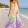 Beach Multicolor dress Front Beach Multicolor dress