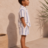 Blue Motif Linen Set