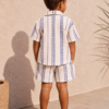 Blue Motif Linen Set