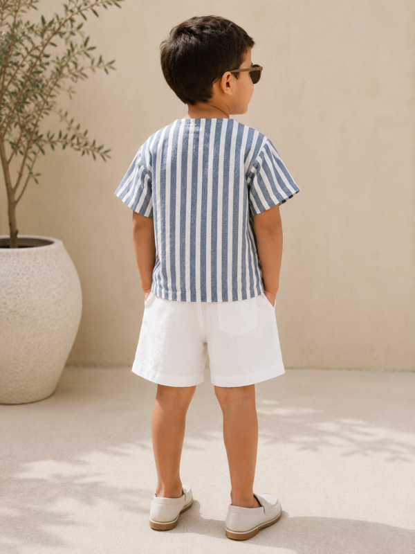 Blue Stripe & White Kids’ Set (3) Blue Stripe & White Kids’ Set
