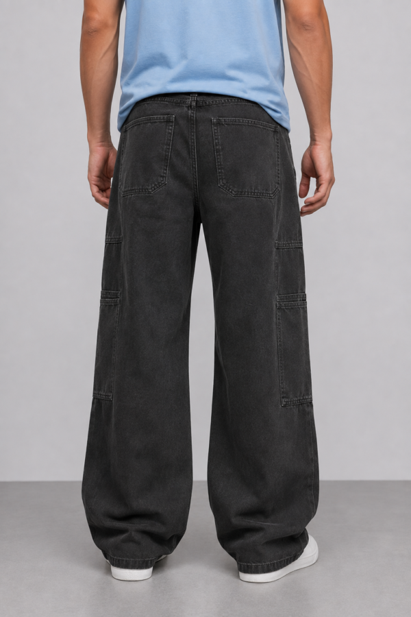 Charcoal Panel Cargo Pants