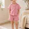Cherry Stripe Kids’ Sleep Set
