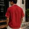 Crimson Sunburst Embroidered Shirt (2) Crimson Sunburst Embroidered Shirt