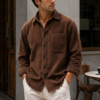 Espresso Corduroy Utility Shirt (1) Espresso Corduroy Utility Shirt