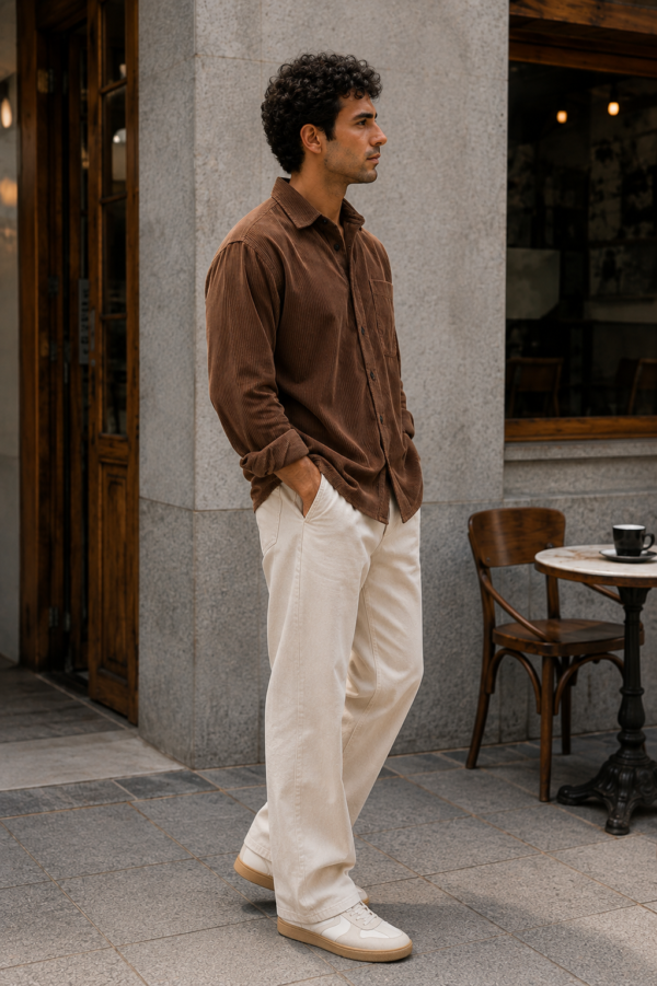 Espresso Corduroy Utility Shirt (2) Espresso Corduroy Utility Shirt