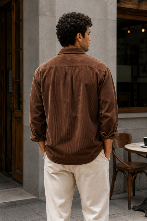 Espresso Corduroy Utility Shirt (3) Espresso Corduroy Utility Shirt
