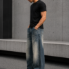 Faded Indigo Wide-Leg Jeans (1) Faded Indigo Wide-Leg Jeans