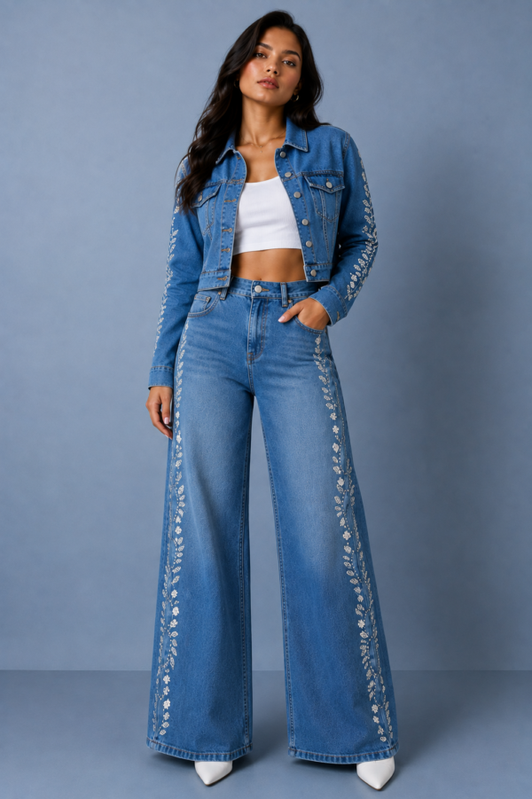 Floral Trail Denim front Floral Trail Denim
