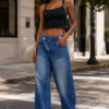 Indigo Asymmetry Wide-Leg Jeans Indigo Asymmetry Wide-Leg Jeans