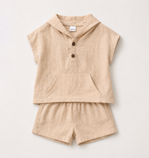 Ivory Hooded Kids’ Set (2) Ivory Hooded Kids’ Set