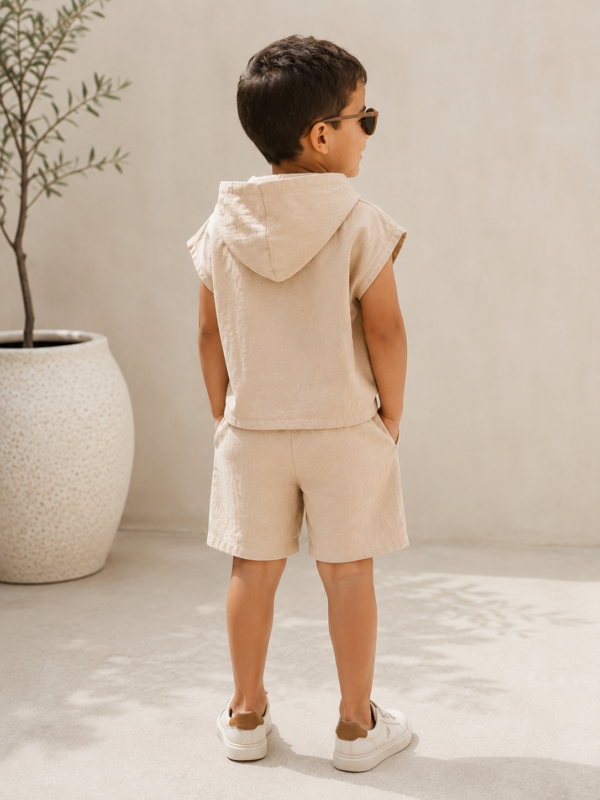 Ivory Hooded Kids’ Set