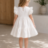 Ivory Ruffle Sleeve Dress