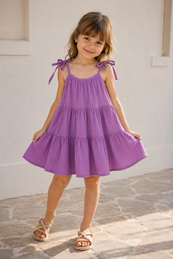 Lilac Breeze Tiered Dress