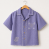 Lilac Palm Stitch Shirt (3) Lilac Palm Stitch Shirt