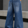Mid-Wash Wide-Leg Jeans (2) Mid-Wash Wide-Leg Jeans
