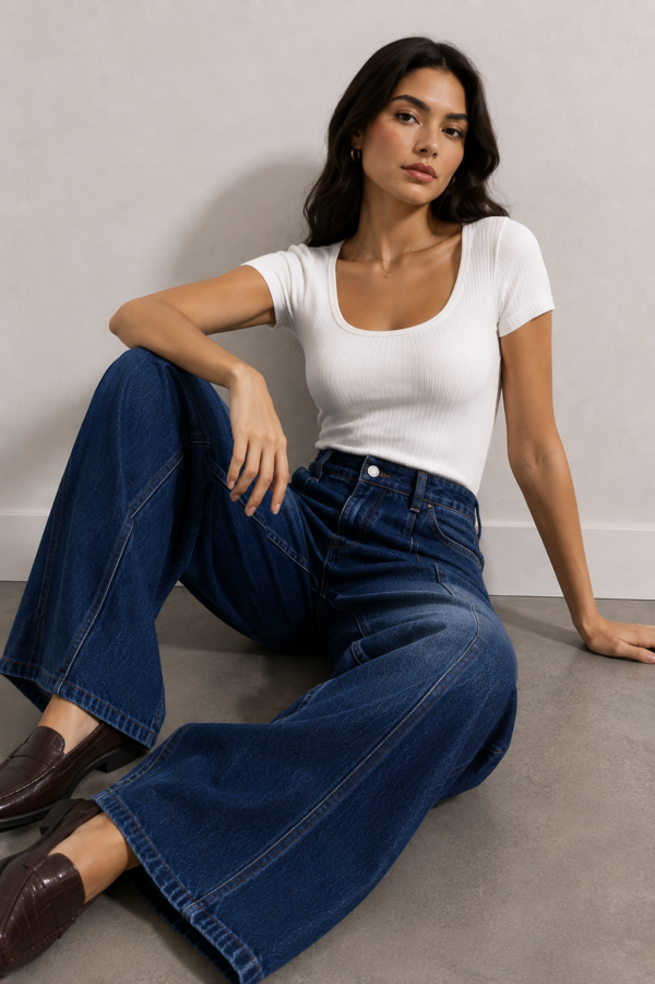 Midnight Indigo straight fit Jeans