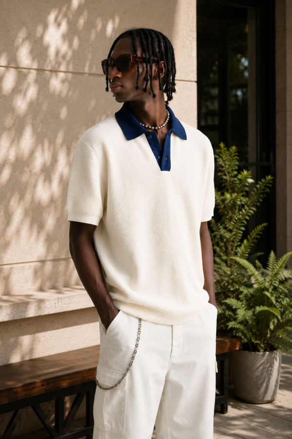 Navy Collar Resort Polo (3) Navy Collar Resort Polo