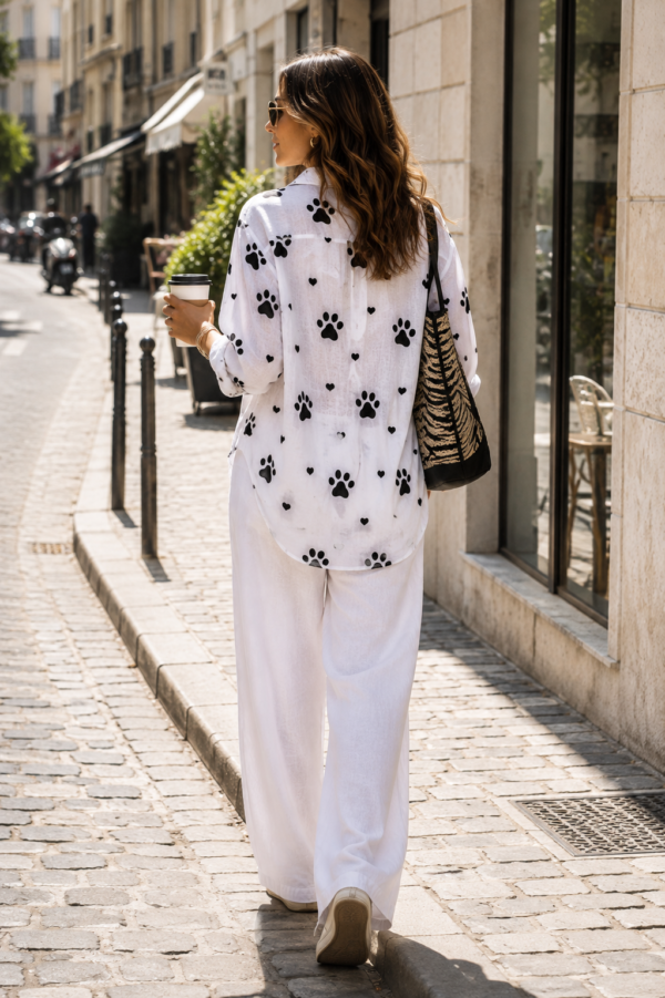 Paw & Heart Linen Shirt Back Paw & Heart Linen Shirt