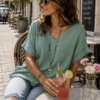 Sage Breeze Textured Top