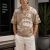 Sandstone Abstract Knit Polo (1) Sandstone Abstract Knit Polo