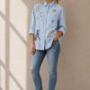 Sky Story Embroidered ShirtFront