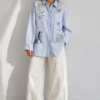 Sky Story Embroidered ShirtFront