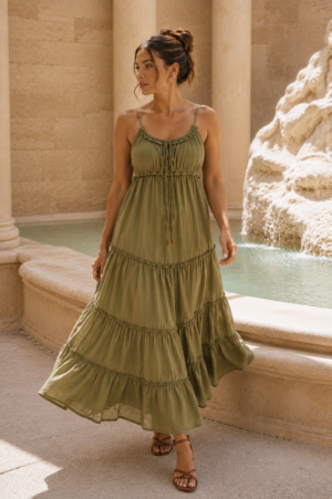 Smoke green Dress