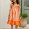Tangerine Striped Sundress (3) Tangerine Striped Sundress