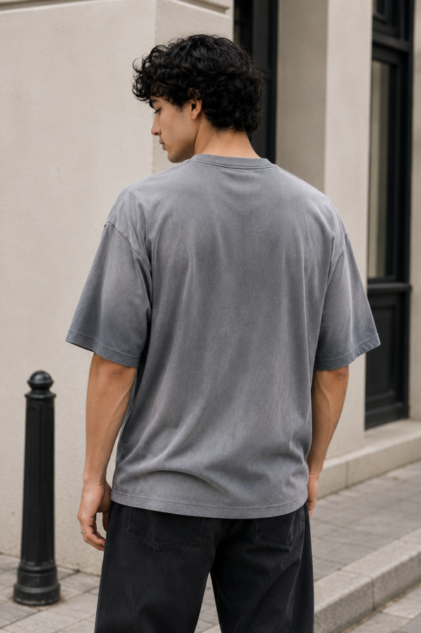 Washed Grey Graphic T-Shirt